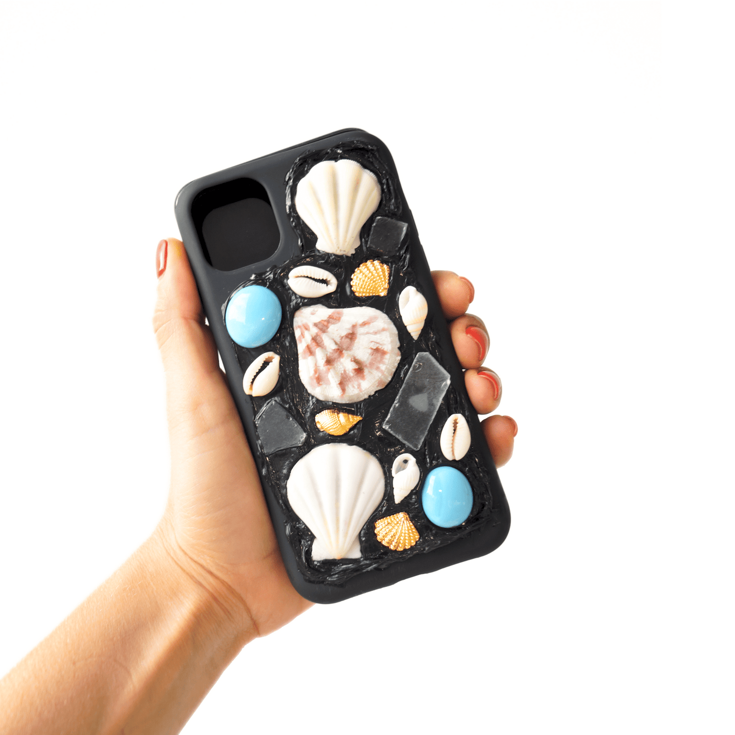 SUMMER CATCH - BLACK Mosaic Phone Case