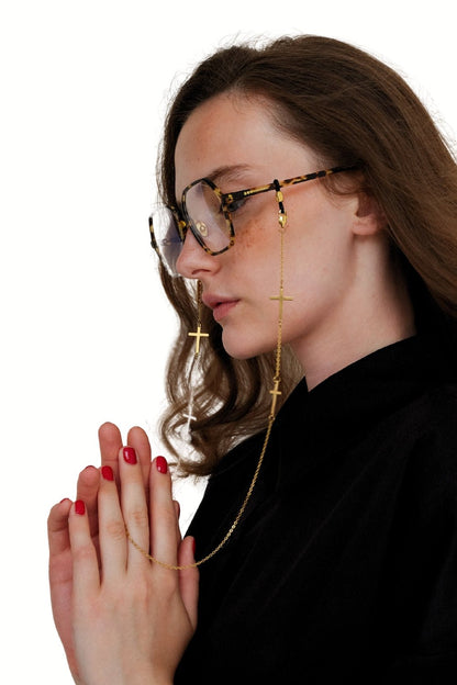 A-CROSS Eyewear Chain - Gold - SPECSET