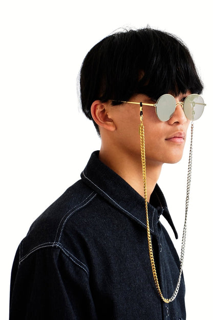 B-SIDES - Two-tone Eyewear Chain in Silver and Gold | SPECSET