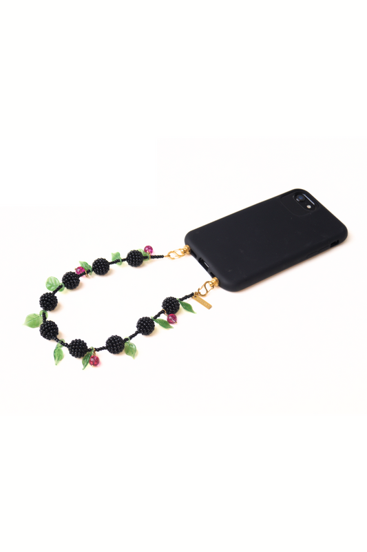 BERRY MUCH - BLACK BERRIES Wristlet Phone Strap | SPECSET
