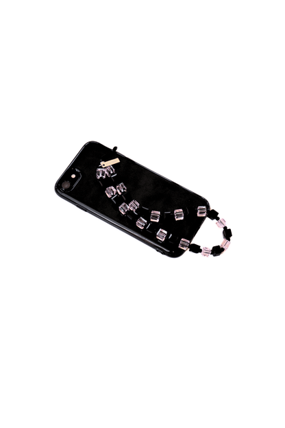 BLING BLING - PINK & BLACK Crystal Phone Strap | SPECSET