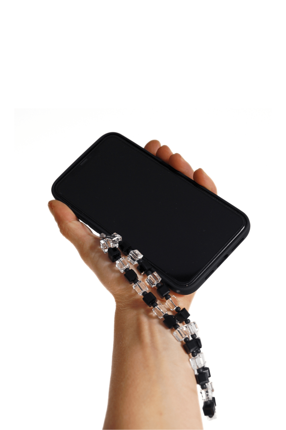BLING BLING - CLEAR & BLACK Crystal Phone Strap | SPECSET
