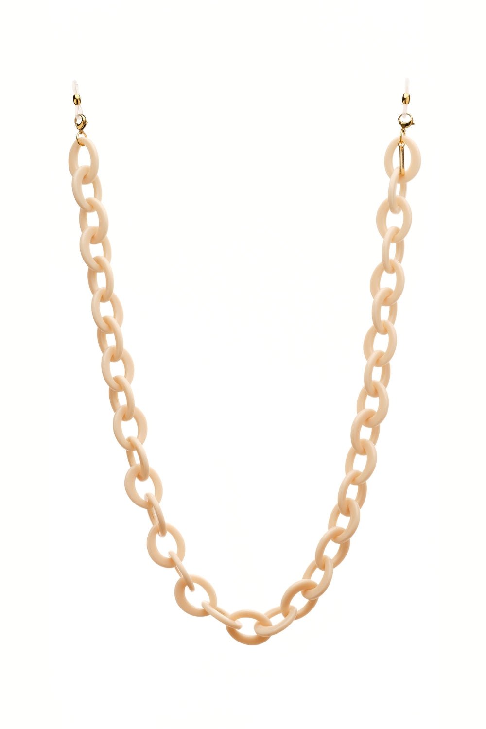 CHEEKY ROUNDY - Chunky CREAM Eyewear Chain | SPECSET