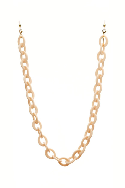 CHEEKY ROUNDY - Chunky CREAM Eyewear Chain | SPECSET