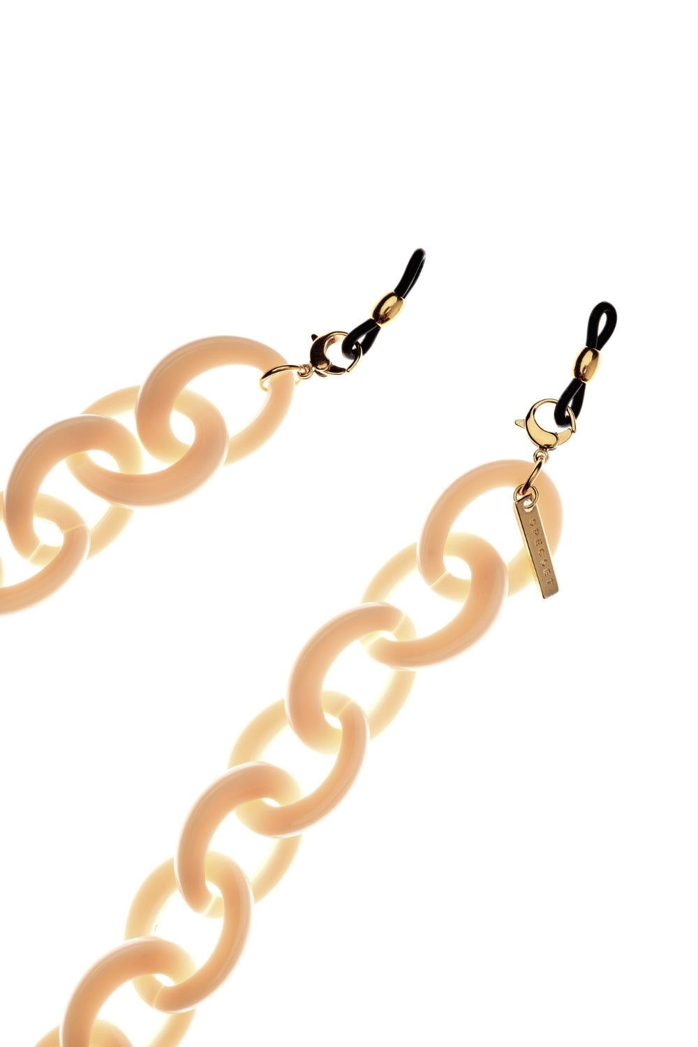 CHEEKY ROUNDY - Chunky CREAM Eyewear Chain | SPECSET