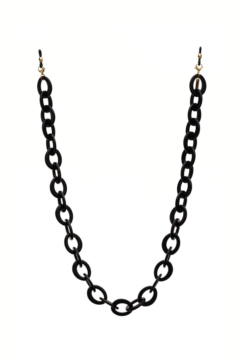 CHEEKY ROUNDY - Chunky BLACK Eyewear Chain | SPECSET