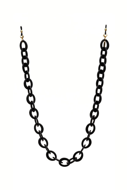CHEEKY ROUNDY - Chunky BLACK Eyewear Chain | SPECSET