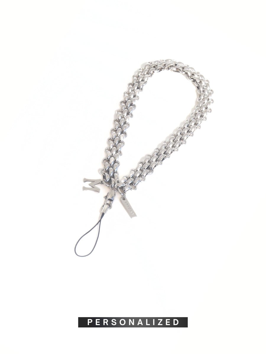 CHUNKY - SILVER Personalized Wrist Phone Chain | SPECSET