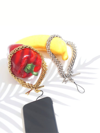 CHUNKY - SILVER Personalized Wrist Phone Chain | SPECSET
