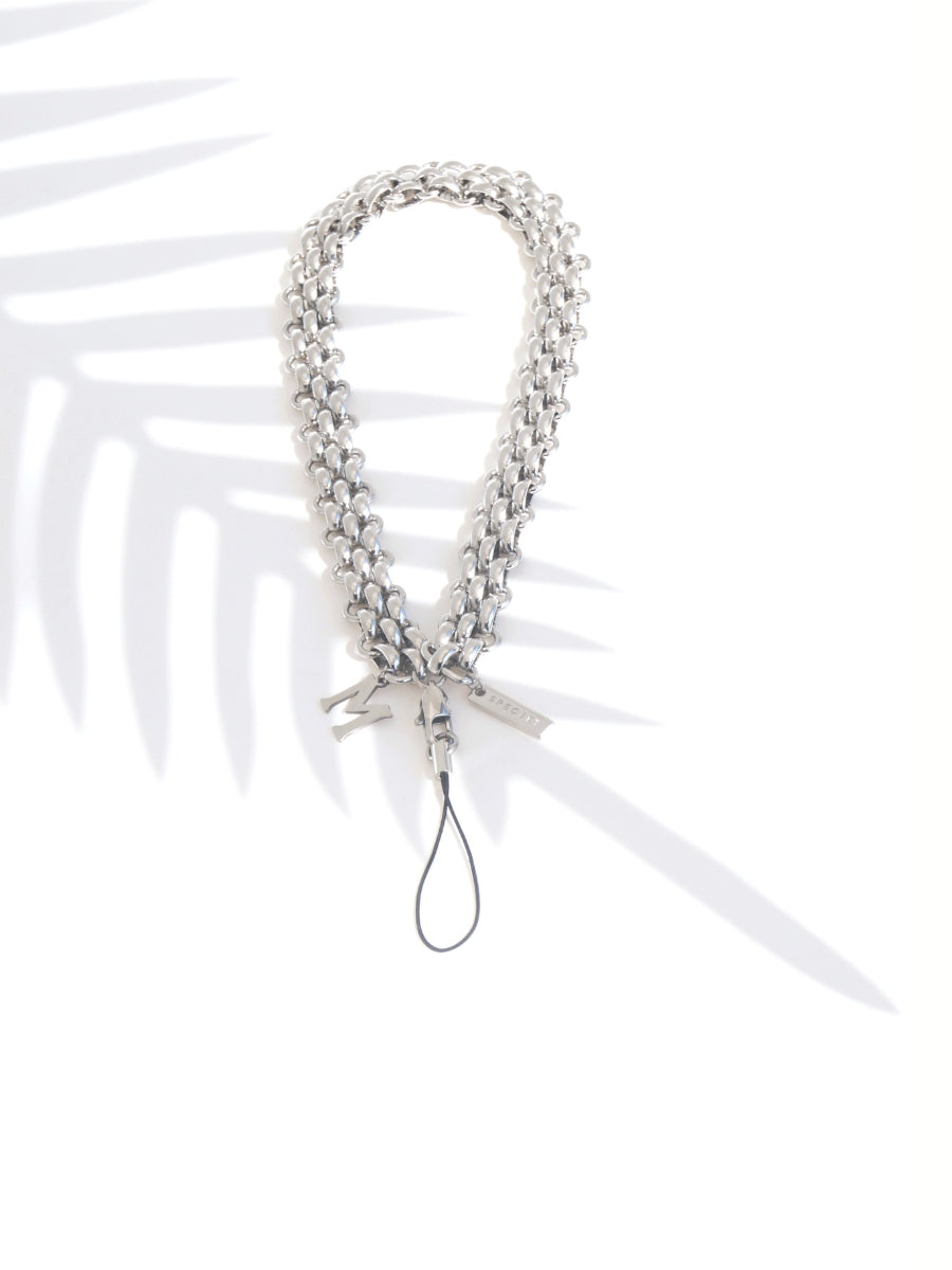 CHUNKY - SILVER Personalized Wrist Phone Chain | SPECSET
