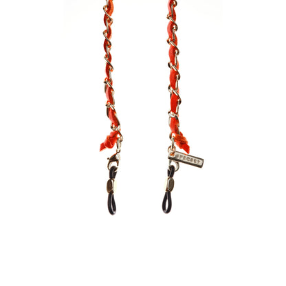CLASSIC.C -SILVER RED Designer Eyewear Chain | SPECSET