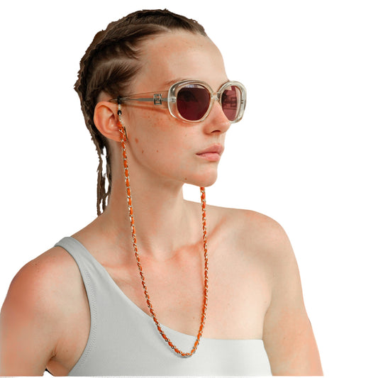 CLASSIC.C -SILVER ORANGE Designer Eyewear Chain | SPECSET