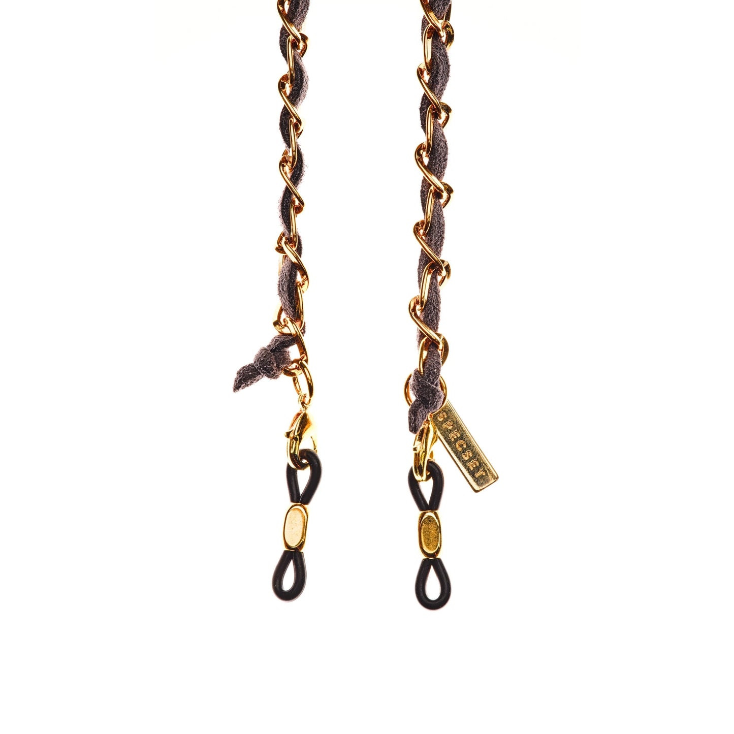 CLASSIC.C -GOLD GRAY Designer Eyewear Chain | SPECSET