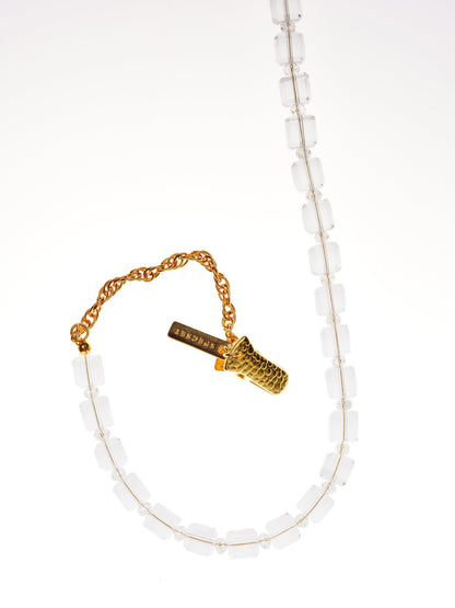 CRYSTAL CLEAR - GOLD Eyewear Chain | SPECSET