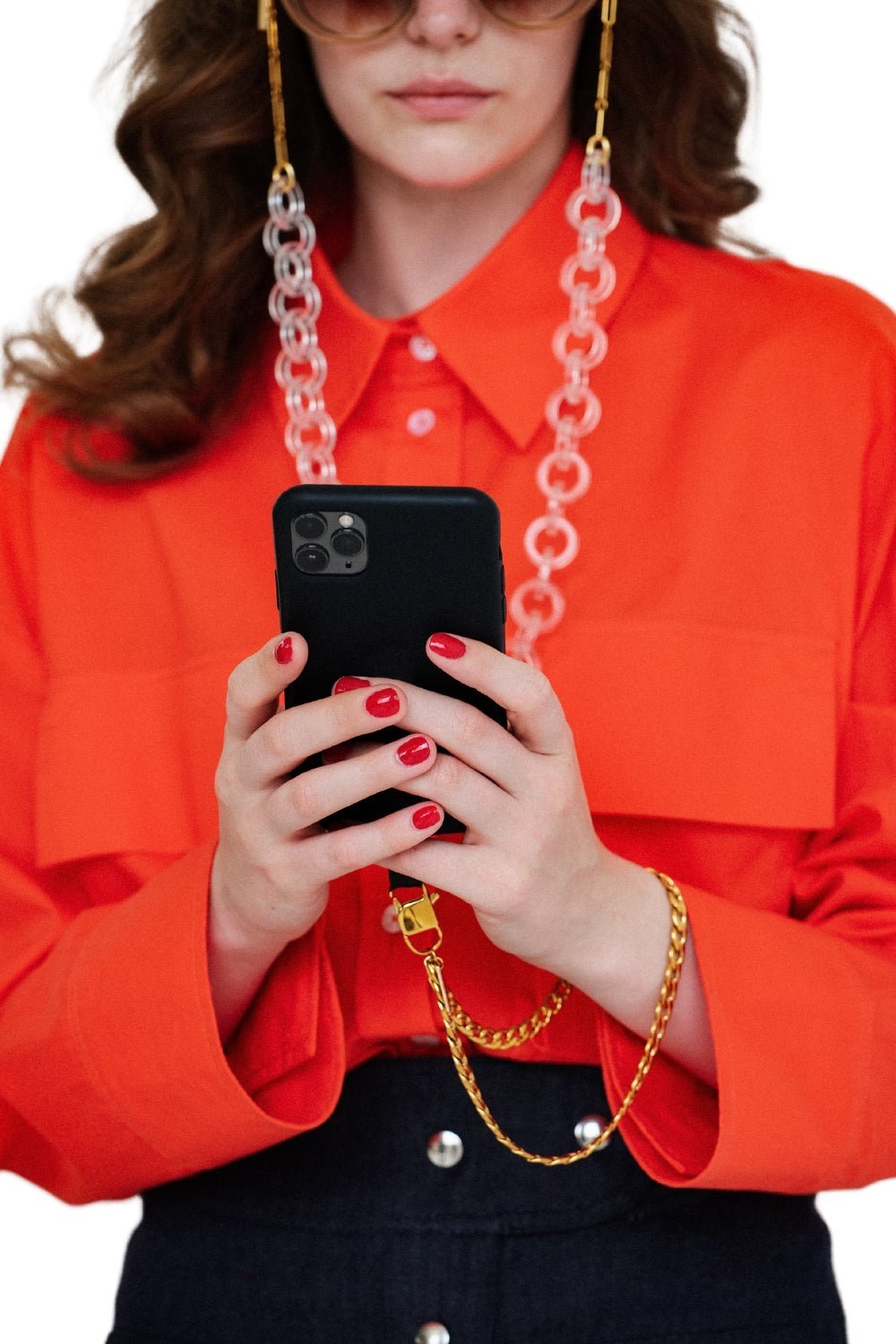 CURBY - GOLD Wrist Phone Chain | SPECSET