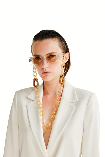DIRTY ROUNDY - Chunky GOLD Eyewear Chain | SPECSET