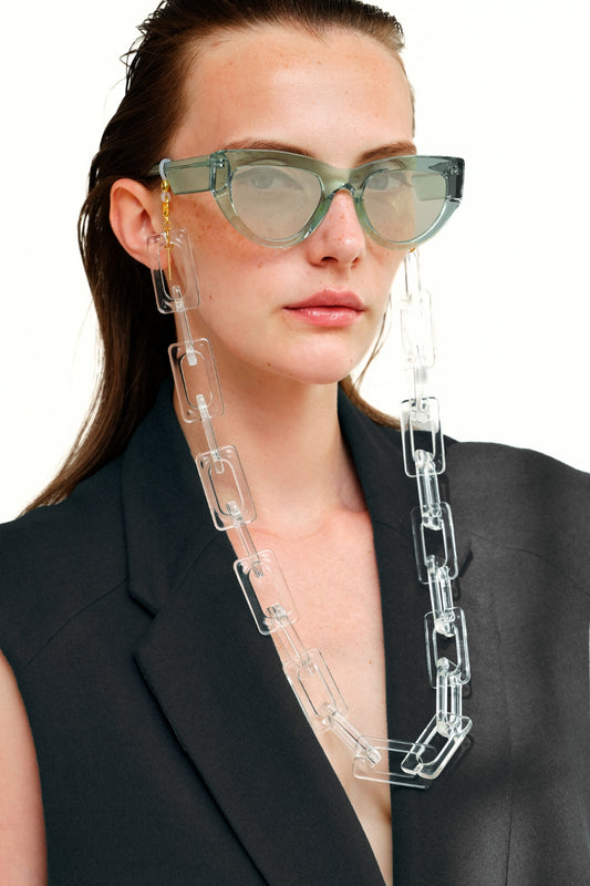 FAME FRAME - CLEAR Chunky Eyewear Chain | SPECSET
