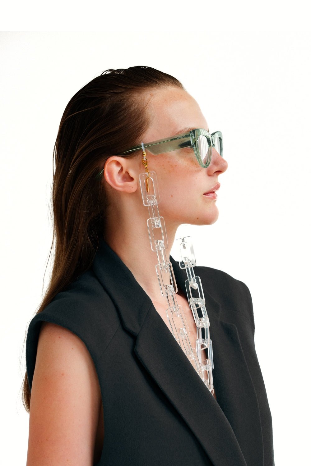 FAME FRAME - CLEAR Chunky Eyewear Chain | SPECSET