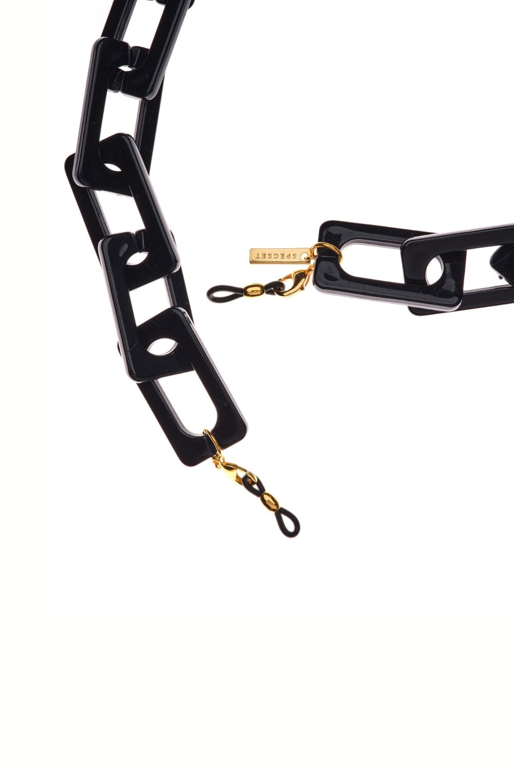 FAME FRAME - BLACK Chunky Eyewear Chain | SPECSET
