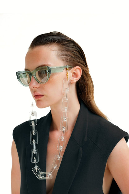 FAME FRAME - CLEAR Chunky Eyewear Chain | SPECSET
