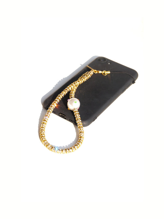 FLASH ACT - GOLD Crystal Phone Chain | SPECSET