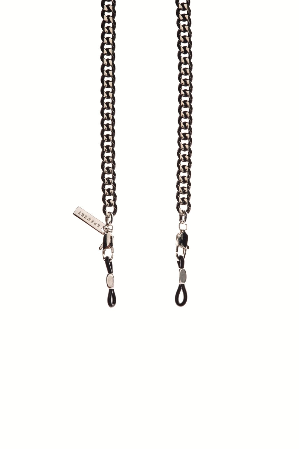 FLATTEN Unisex Flat Curb Eyewear Chain - Gunmetal | SPECSET