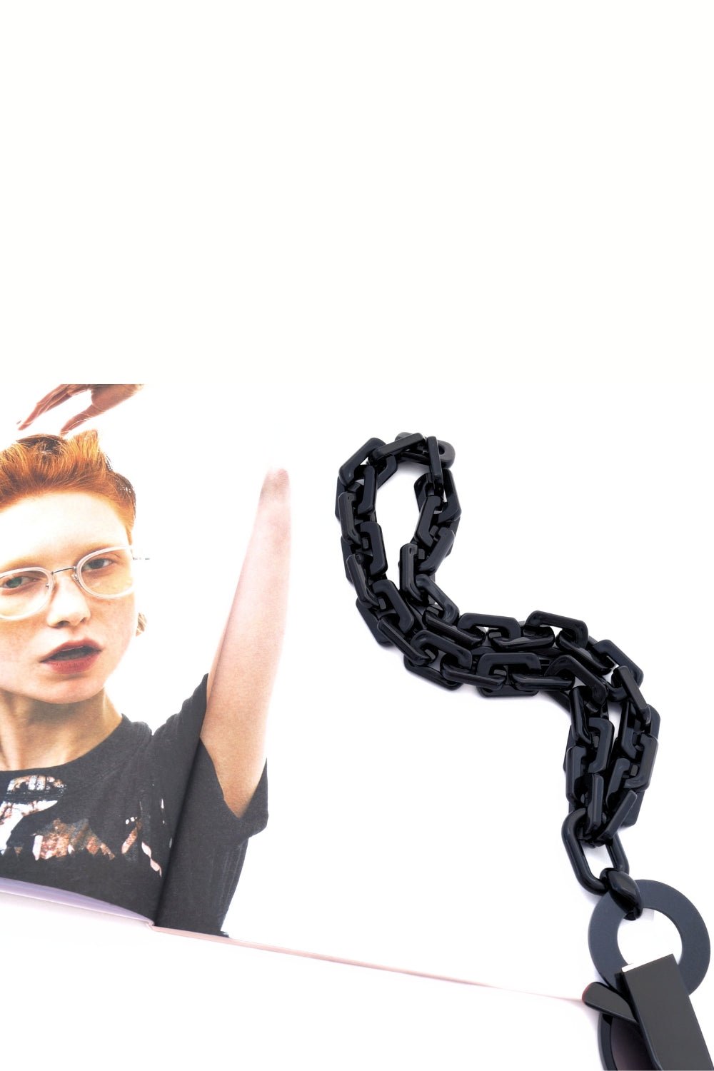 G'RING - BLACK Chunky Eyewear Necklace | SPECSET