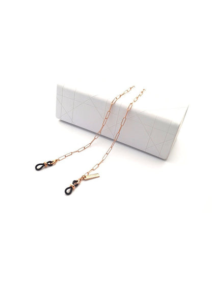GLOWY - Luxury ROSE GOLD Eyewear Chain | SPECSET