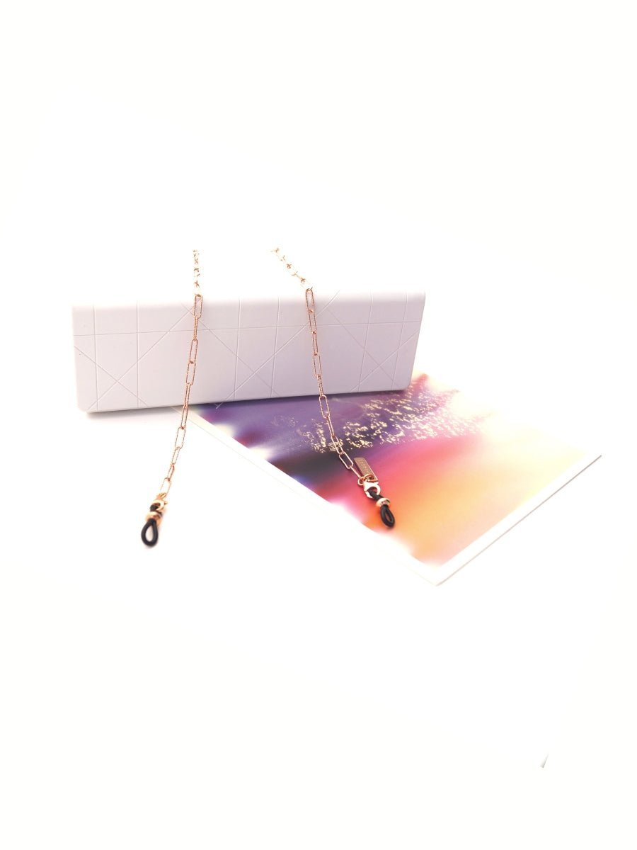 GLOWY - Luxury ROSE GOLD Eyewear Chain | SPECSET