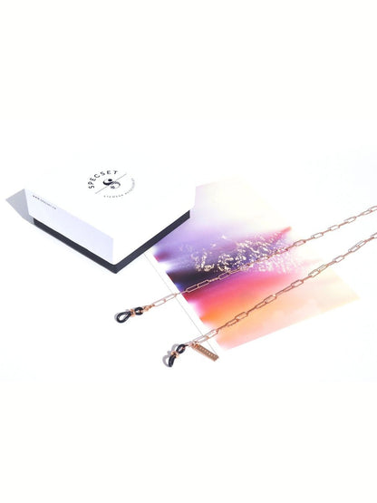GLOWY - Luxury ROSE GOLD Eyewear Chain | SPECSET