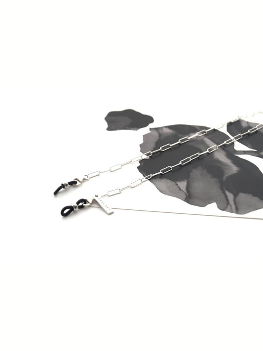 GLOWY - Luxury SILVER Eyewear Chain | SPECSET