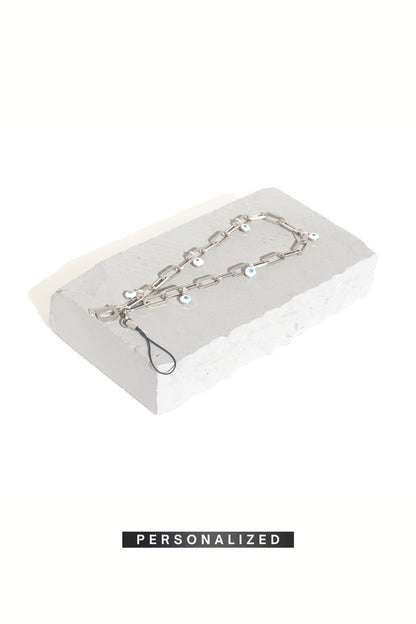 KEEP AN EYE - SILVER Personalized Phone Chain | SPECSET