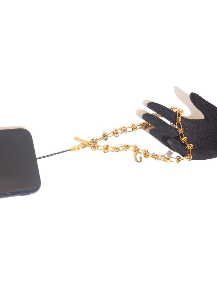 KNOT KNOT - GOLD Personalized Phone Chain | SPECSET