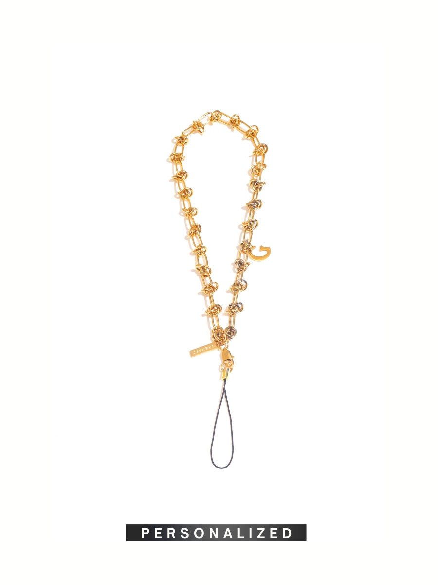 KNOT KNOT - GOLD Personalized Phone Chain | SPECSET