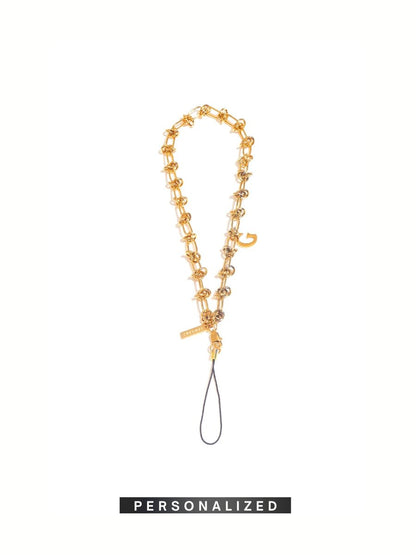 KNOT KNOT - GOLD Personalized Phone Chain | SPECSET