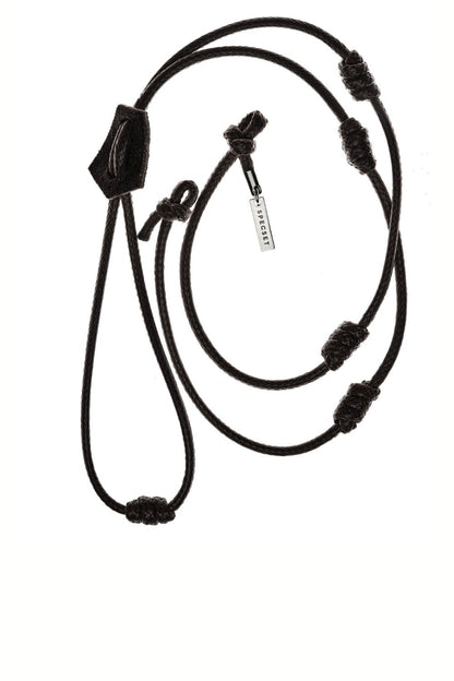 KNOTTY - BLACK Men's Leather Eyewear Strap | SPECSET