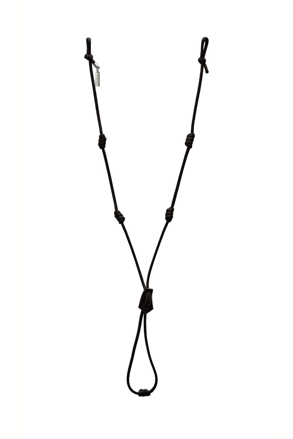 KNOTTY - BLACK Men's Leather Eyewear Strap | SPECSET