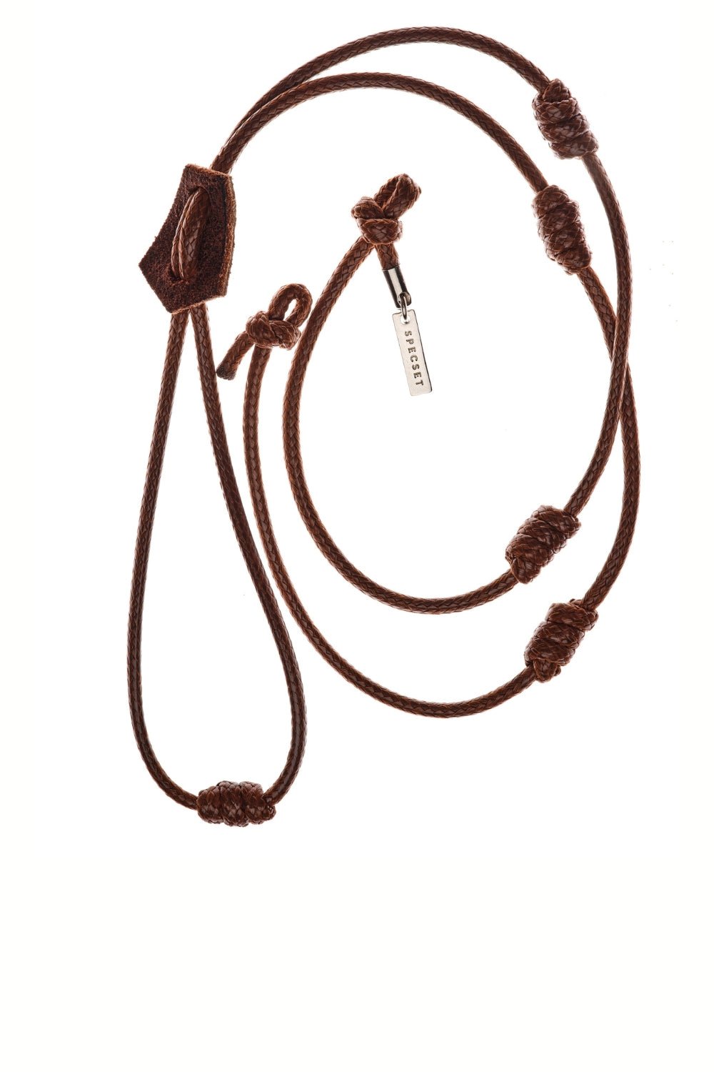 KNOTTY - BROWN Men's Leather Eyewear Strap | SPECSET