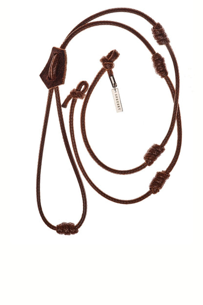 KNOTTY - BROWN Men's Leather Eyewear Strap | SPECSET