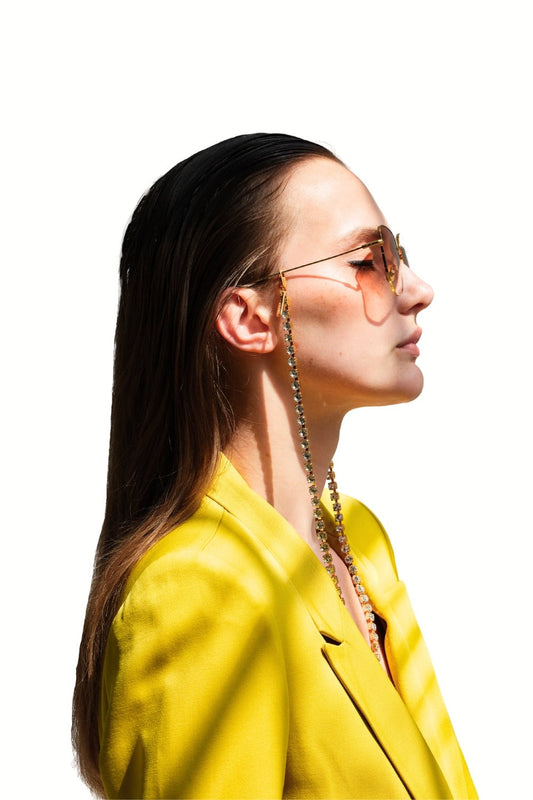 LEADING LADY - GOLD Crystals Eyewear Chain | SPECSET
