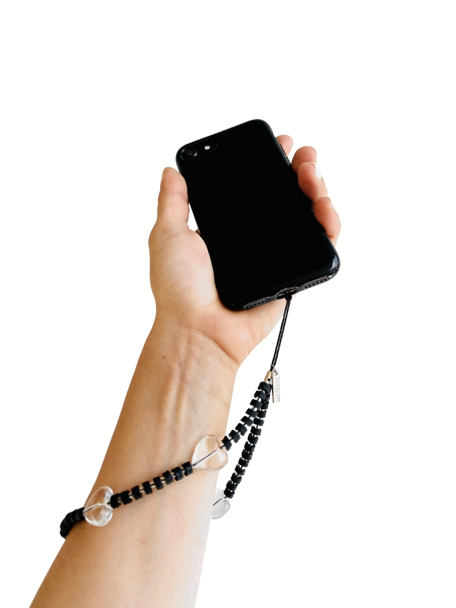MIDNIGHT LOVE - BLACK Wristlet Phone Strap | SPECSET
