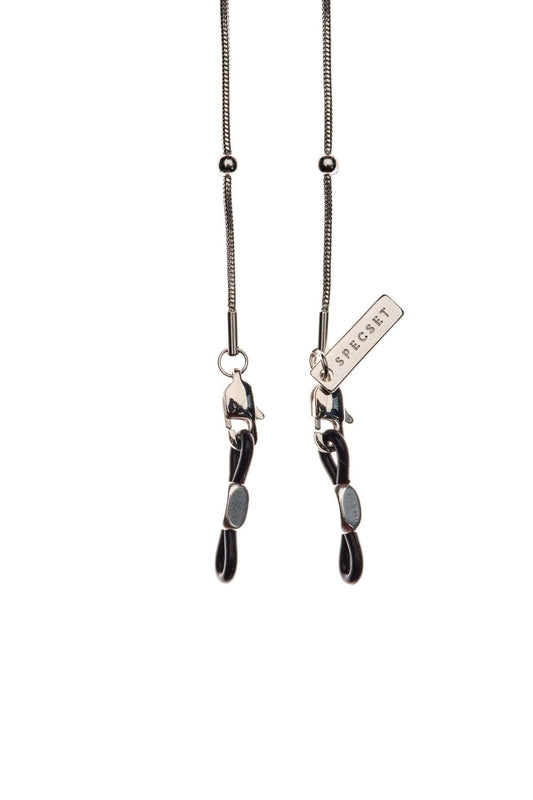 PRETTY DOT - SILVER Eyewear Chain | SPECSET