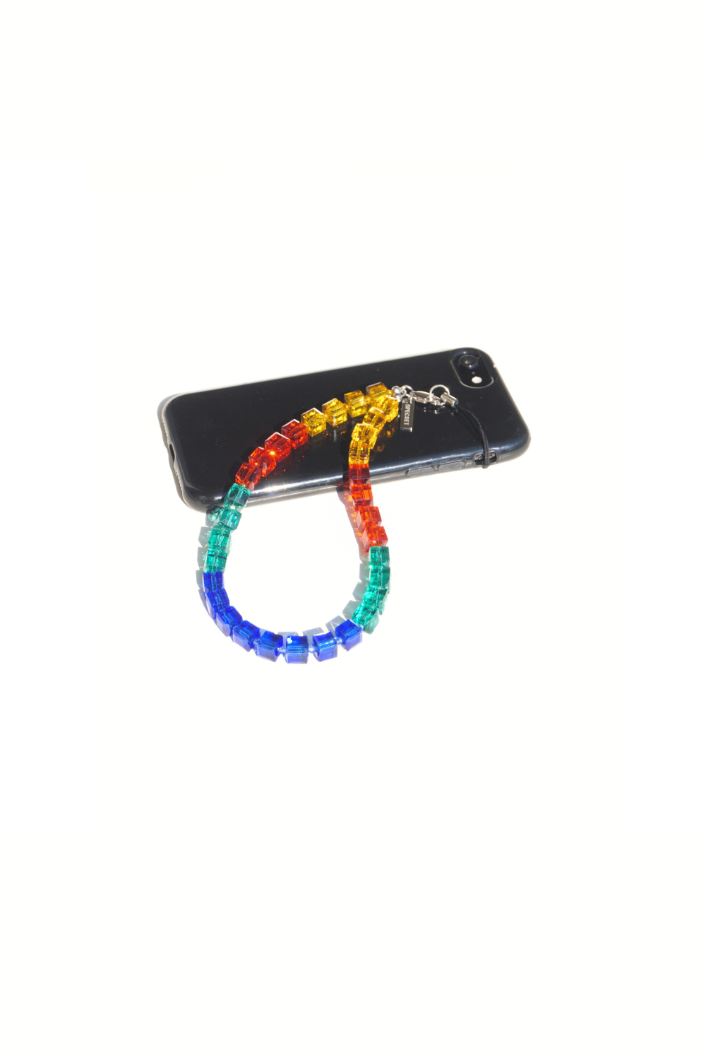 rainbow Swarovski crystal phone strap