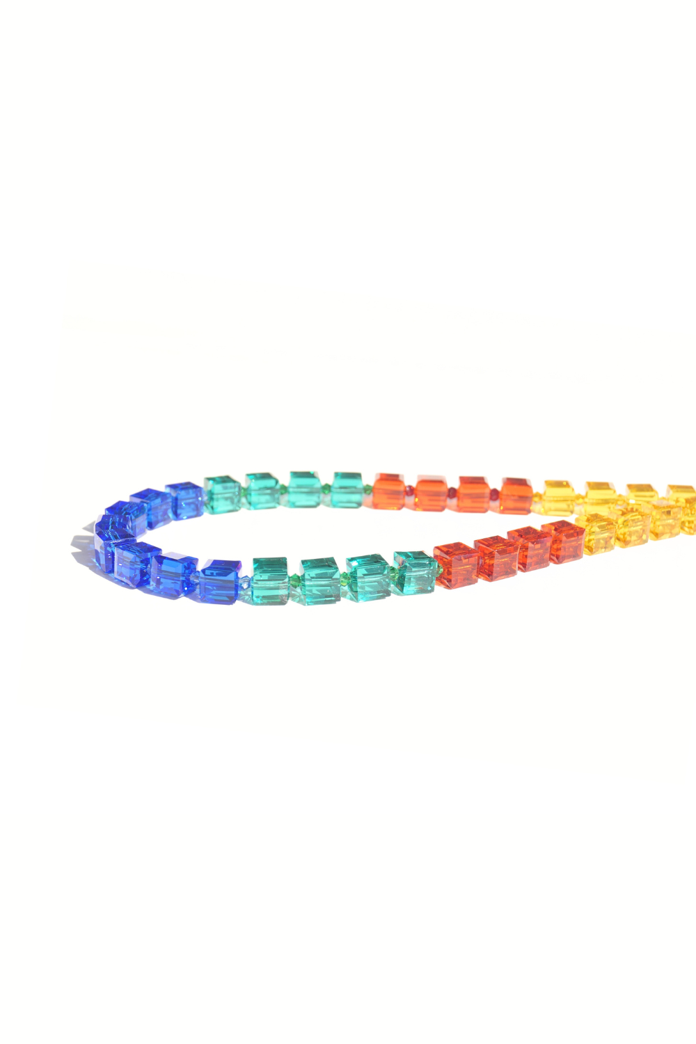 rainbow Swarovski crystal phone strap