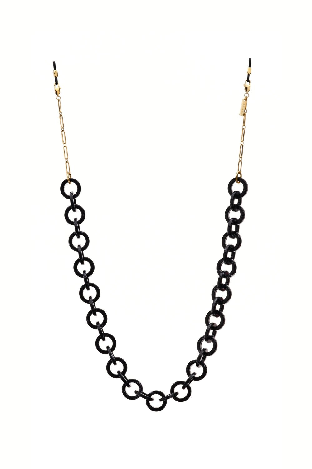 RING LIKE - GOLD BLACK Eyewear Chain | SPECSET