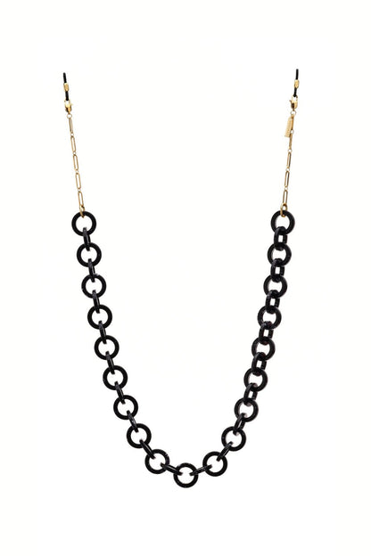 RING LIKE - GOLD BLACK Eyewear Chain | SPECSET