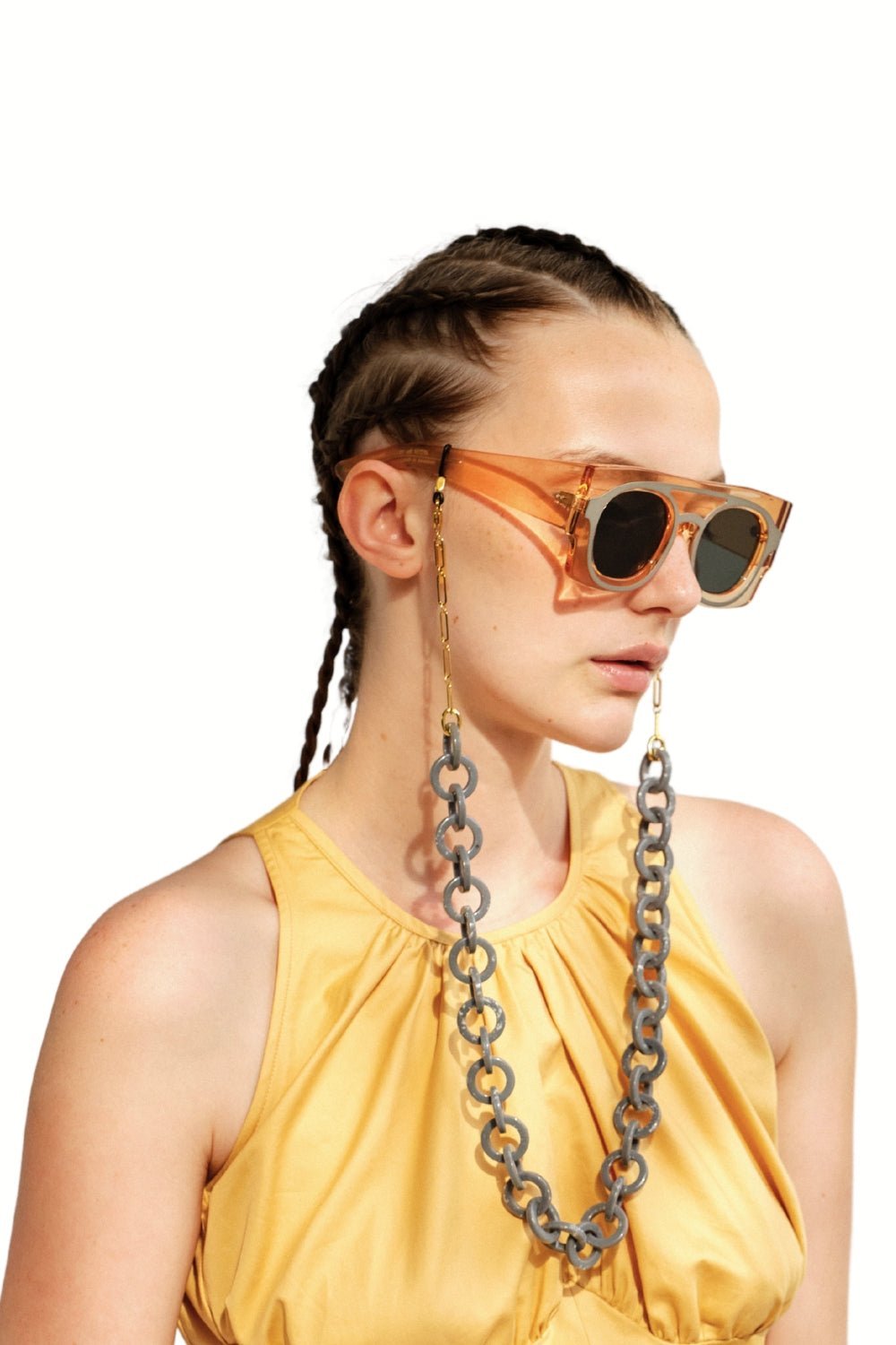 RING LIKE - GOLD GRAY Eyewear Chain | SPECSET
