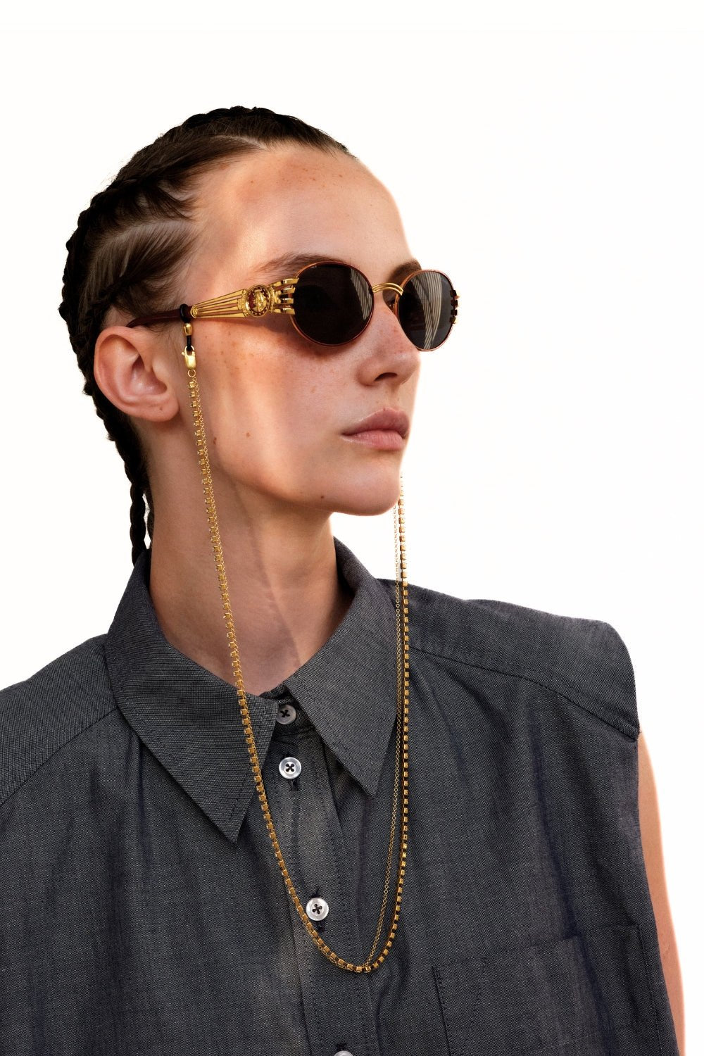 SHINE LIKE - Luxe Double-strand Gold Eyewear Chain | SPECSET