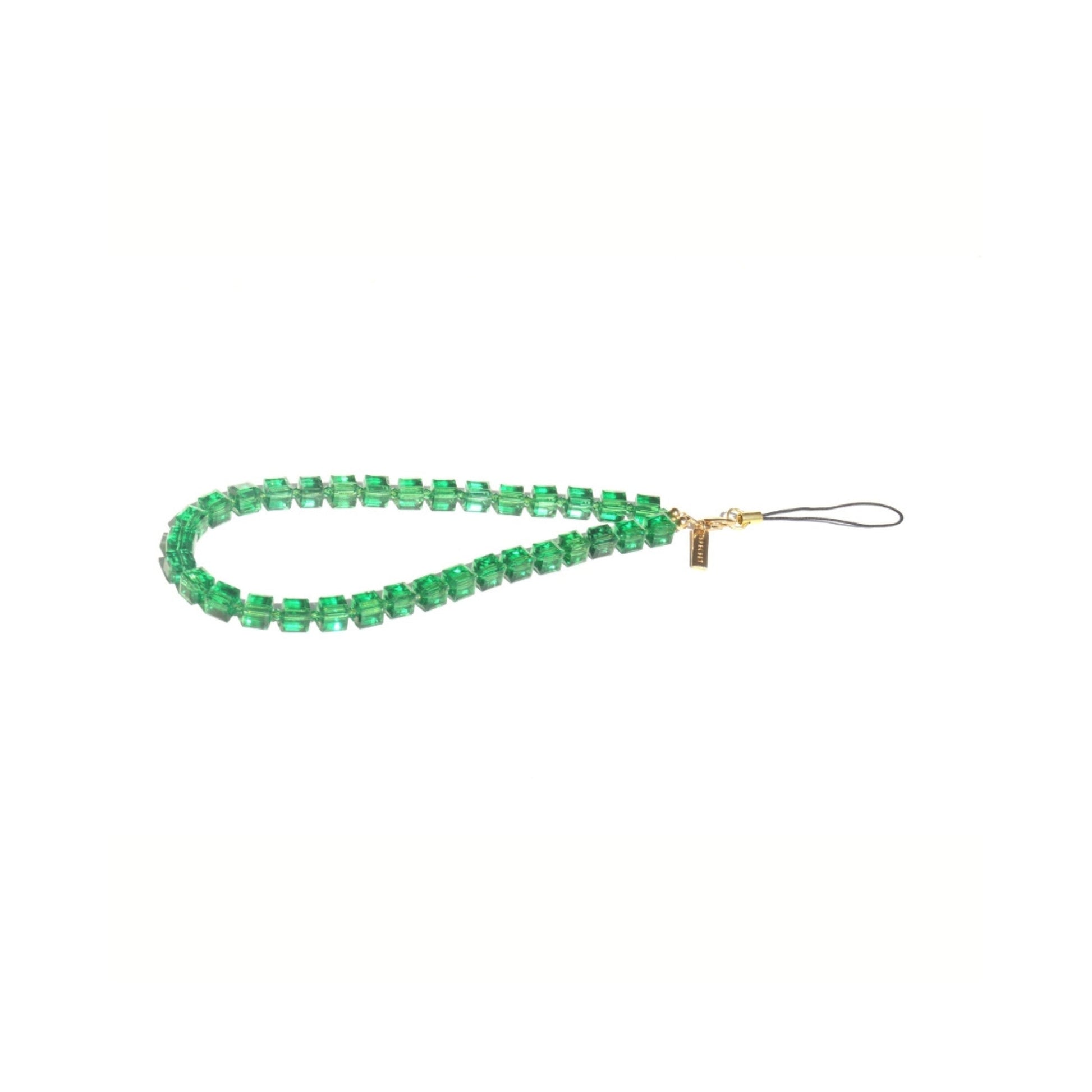 SPARKLY - GREEN Crystal Wrist Phone Strap | SPECSET