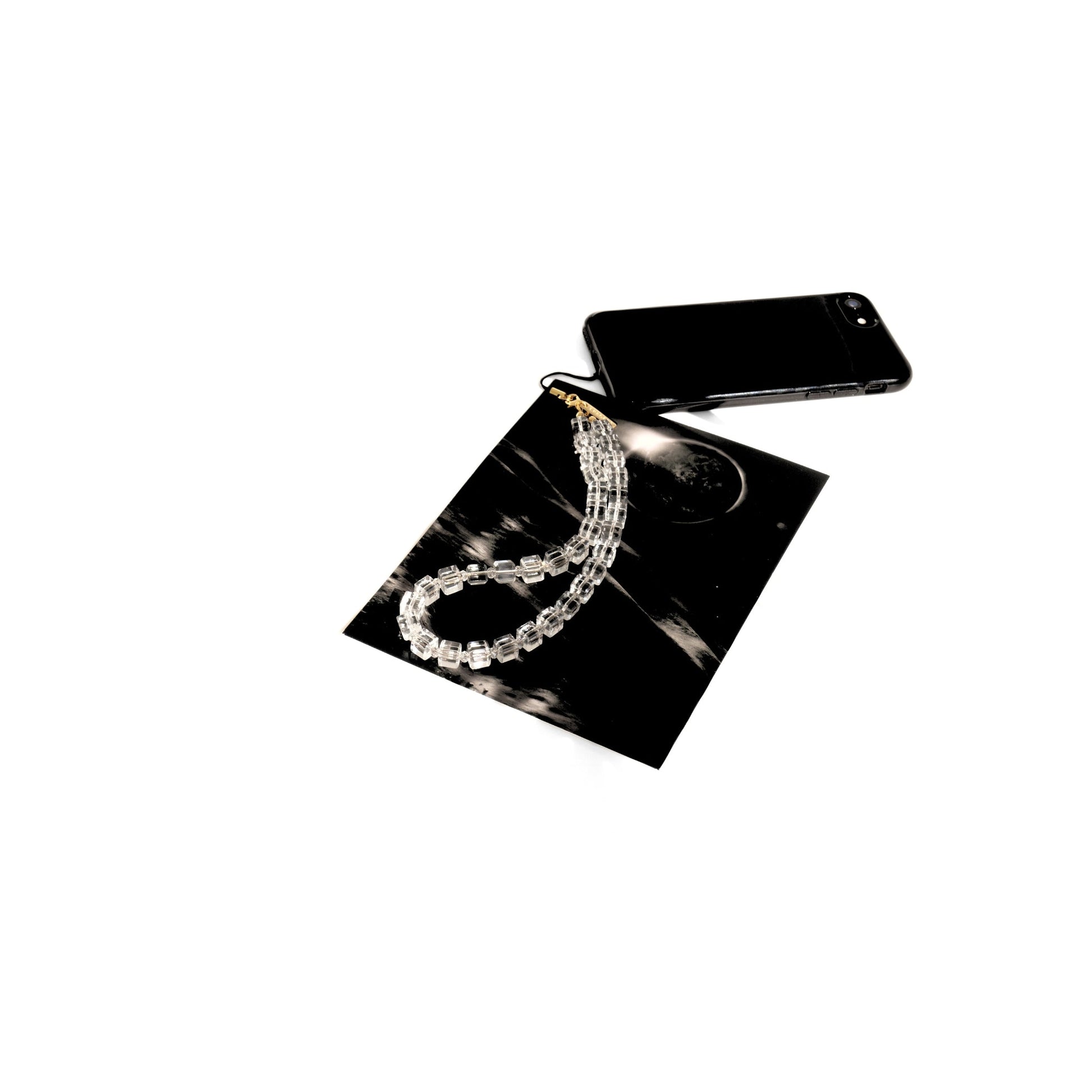 SPARKLY - CLEAR Crystal Wrist Phone Strap | SPECSET